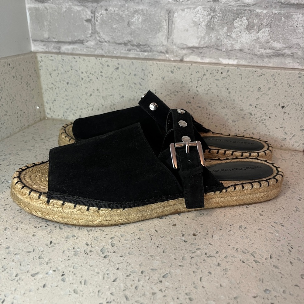 Rebecca Minkoff Gala Suede Espadrille Slides